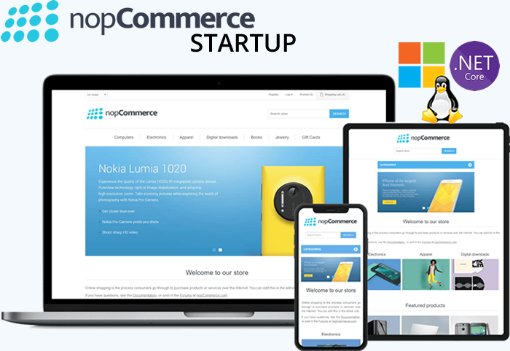 NopCommerce Startup E-Ticaret Paketi resmi