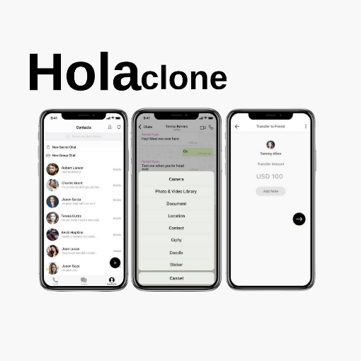 Holla Klon Uygulama Geliştirme	