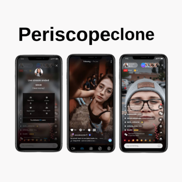 Periscope Clone Script Application Development		 Periscope klone uygulama geliştirme